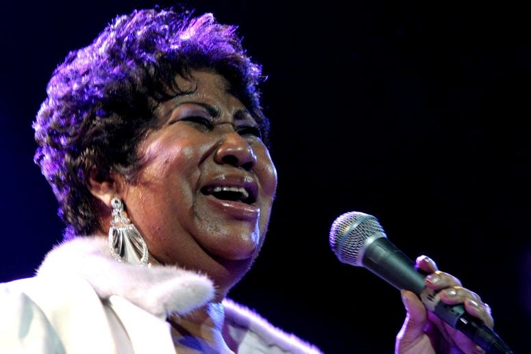 Aretha Franklin performs at the House of Blues in Los Angeles. Aretha Franklin performs at the House of Blues in Los Angeles.